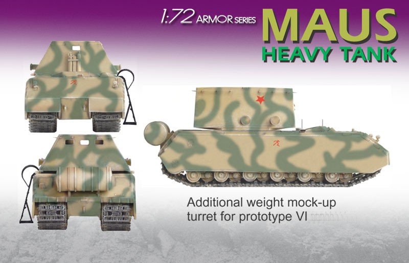 Dragon 7255 German Heavy Tank Maus 1/72 – imagen 2
