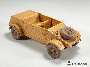 E.T. Model P35-139 WWII German Kübelwagen Type82 Sagged wheels Balloon tyre For TAMIYA Kit 1/35 – immagine 8