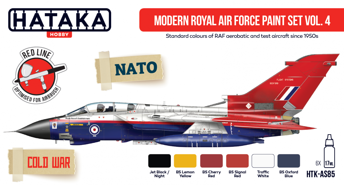 Hataka HTK-AS85 Ensemble de peinture moderne Royal Air Force vol. 4 6x17ml – image 2