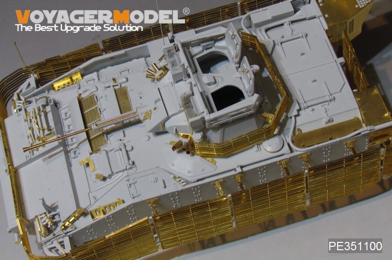 Voyager Model PE351100 Modern British FV510 Worrior TES(H) AIFV w/Slat Amour 2011 VER Upgrade Set（For MENG SS-017） 1/35 – immagine 2