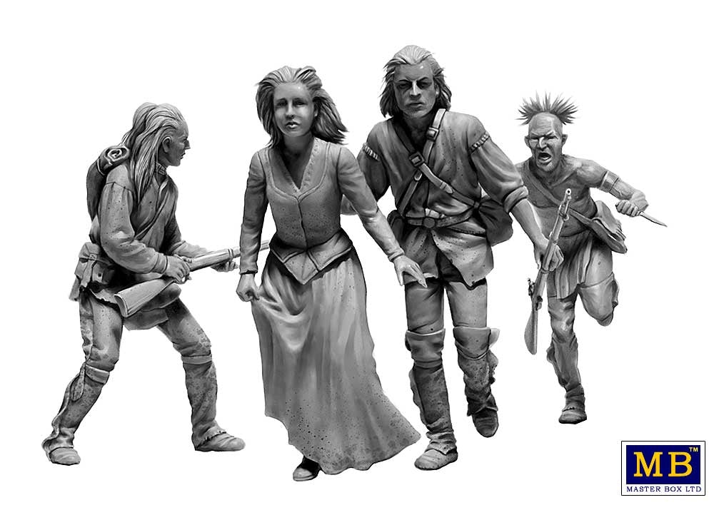 Master Box 35234 The Mohicans. Indian Wars Series, the XVIII century. Kit No 6 1/35 – immagine 4