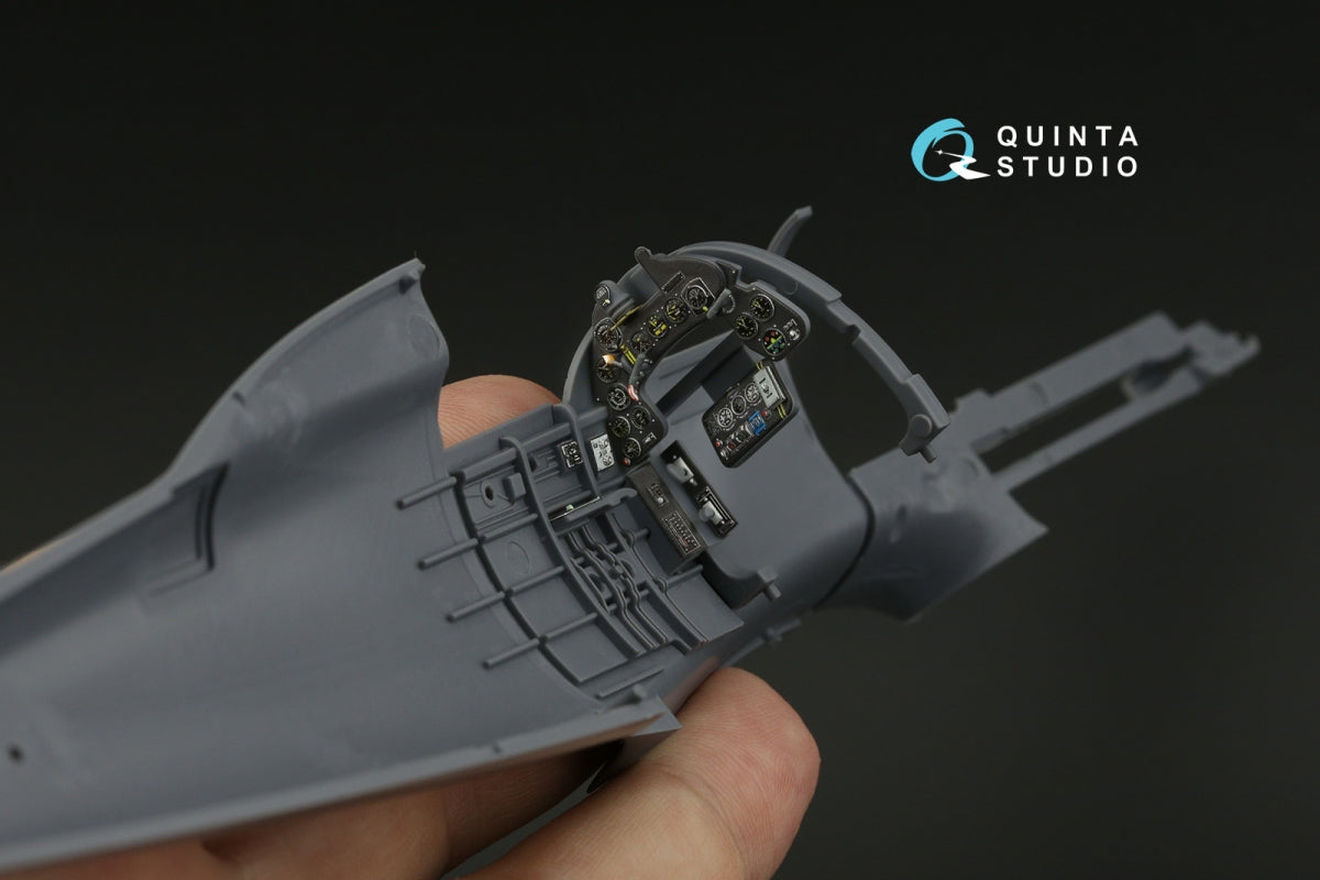 Quinta Studio QD32201 Macchi MC.202 Folgore Early 3D-Printed &amp;amp; coloured Interior on decal paper (Italeri) 1/32 – zdjęcie 4