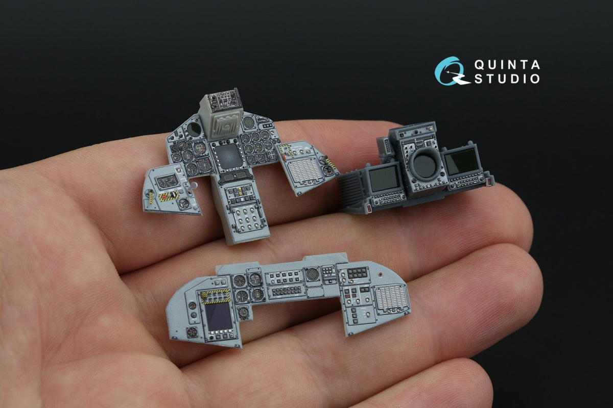 Quinta Studio QDS+32231 Tornado ECR German 3D-Printed &amp;amp; coloured Interior on decal paper (Italeri) (Small version) (with 3D-printed resin parts) 1/32 – immagine 12