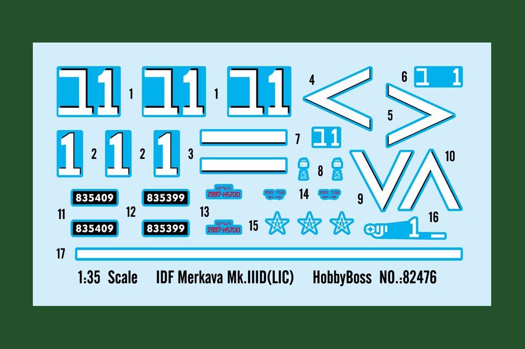 Hobby Boss 82476 IDF Merkava Mk.IIID(LIC) 1/35 – immagine 4