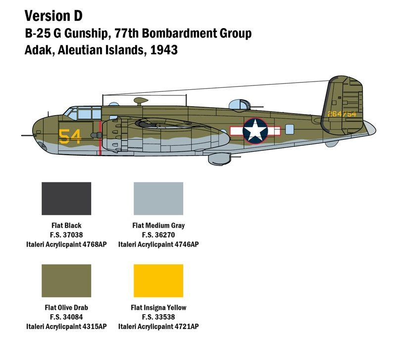 Italeri 2787 B-25G Mitchell 1/48 – immagine 5