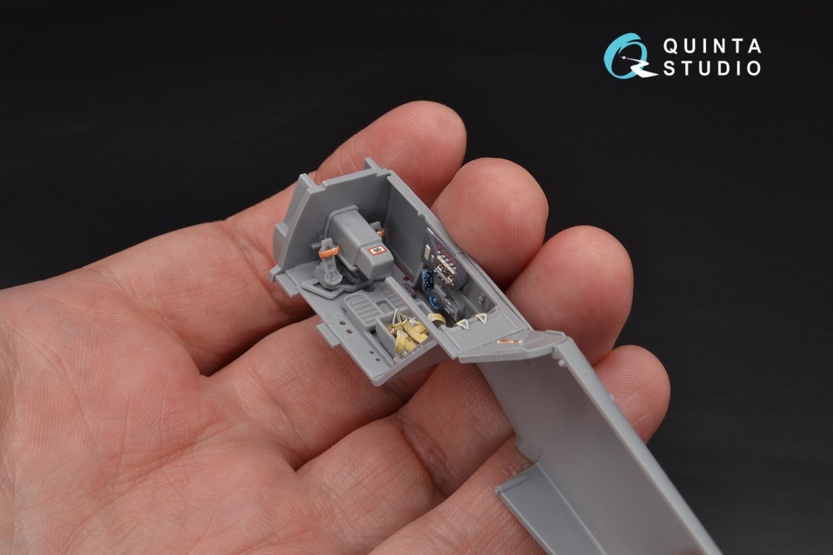 Quinta Studio QD48104 Bf 109G-6 3D-Printed &amp;amp; coloured Interior on decal paper (for Zvezda kit) 1/48 – immagine 5