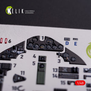 KELIK K48082 FM-1 Wildcat/Martlet Mk.V interior 3D decals for Tamiya kit 1/48 – immagine 4