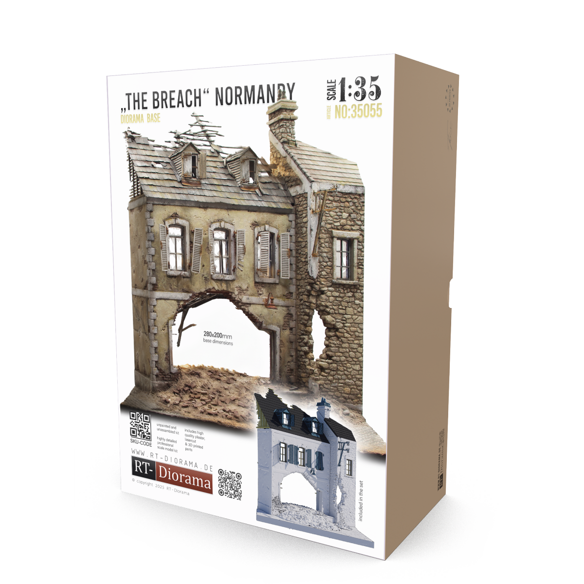 RT-Diorama 35055 “The Breach” Normandy - Diorama Base 1/35