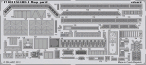 Eduard 17033 USS Wasp LHD-1 HOBBY BOSS 1/700