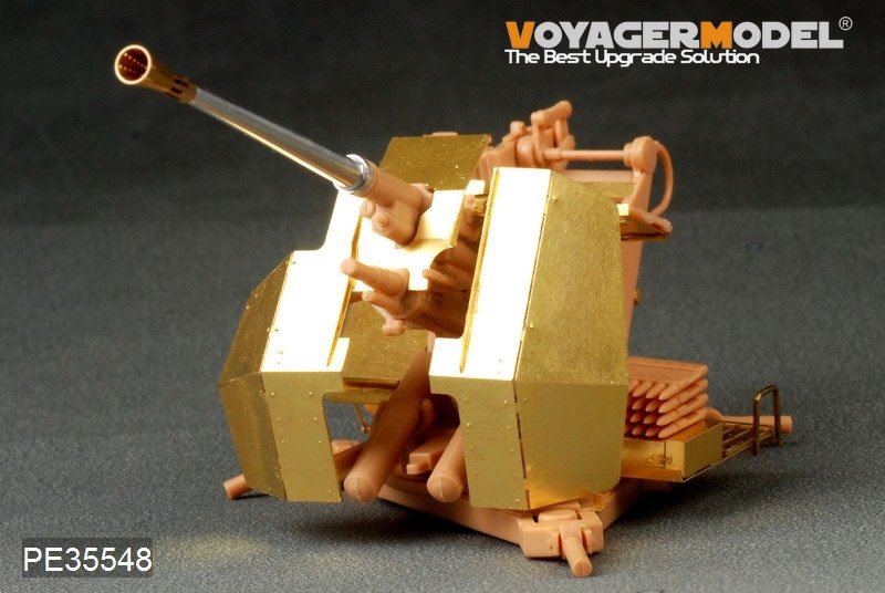 Voyager Model PE35548 WWII German 37mm FlaK37(B ver include Gun barrel）For HOBBY BOSS 1/35 – immagine 3