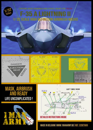 1 Man Army 32DET809 F-35 A Lightning II (Italeri) 1/32
