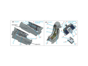Quinta Studio QD72161 MiG-29SMT 3D-Printed &amp;amp; coloured Interior on decal paper (GWH) 1/72 – immagine 2