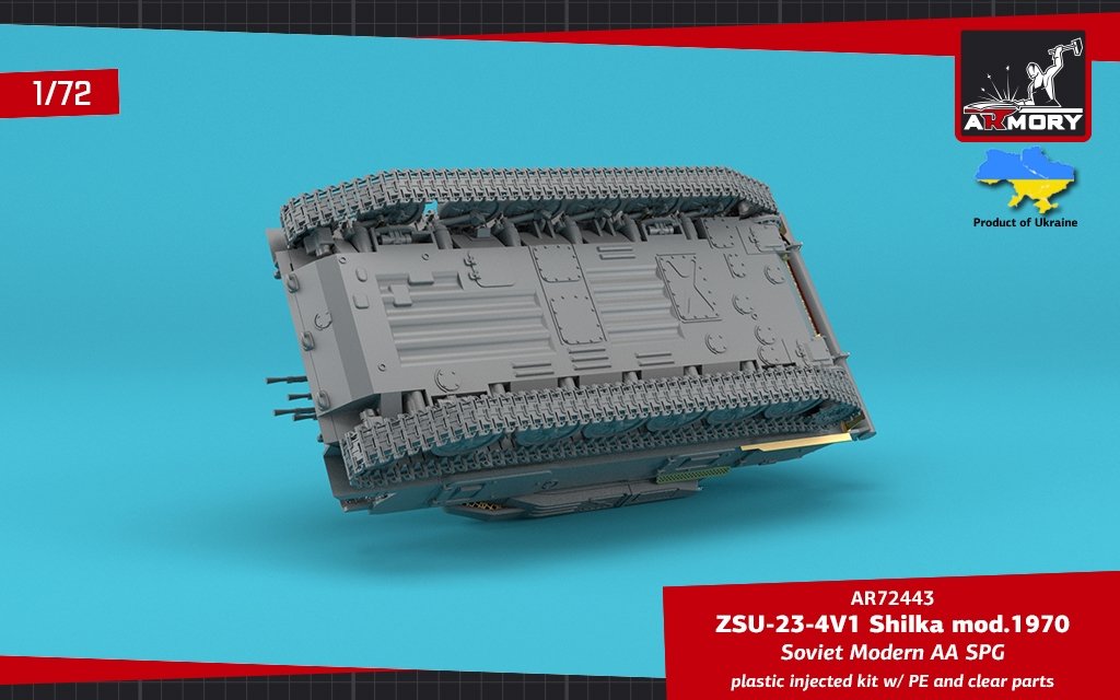 Armory Models 72443 ZSU-23-4V1 Shilka mod.1970 Soviet Modern AA SPG 1/72 – immagine 9