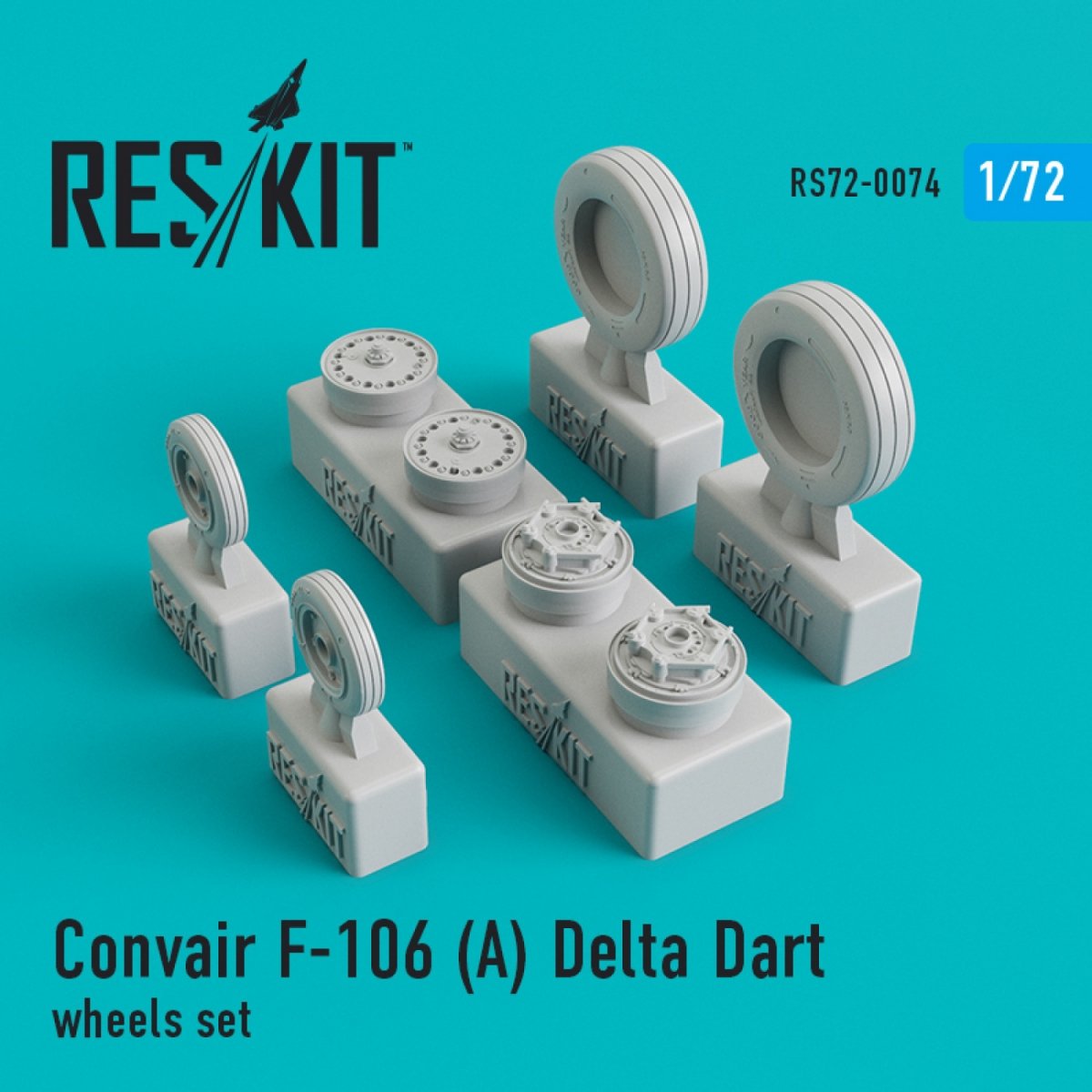 RESKIT RS72-0074 F-106А "DELTA DART" WHEELS SET 1/72