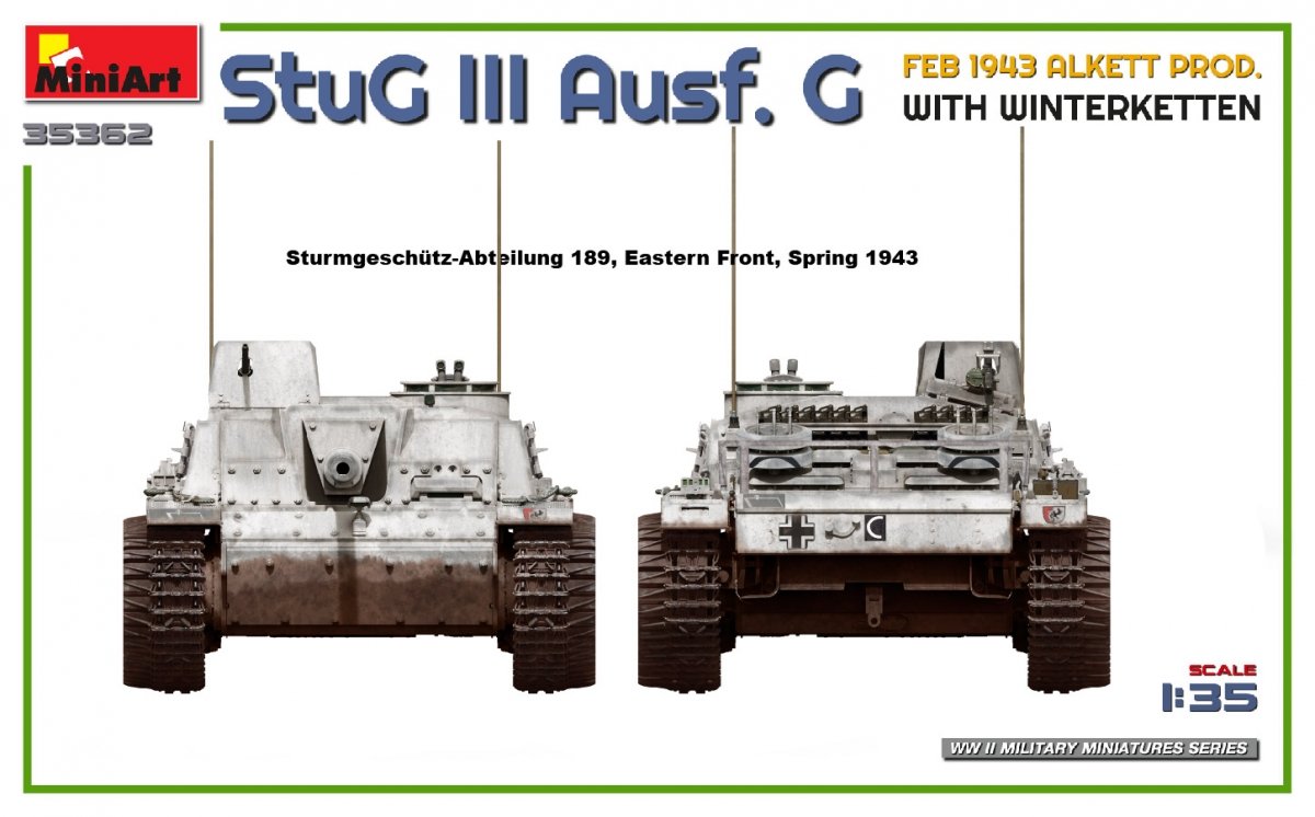 Mini Art 35362 StuG III Ausf. G FEB 1943 ALKETT PROD. WITH WINTERKETTEN 1/35 – Bild 9