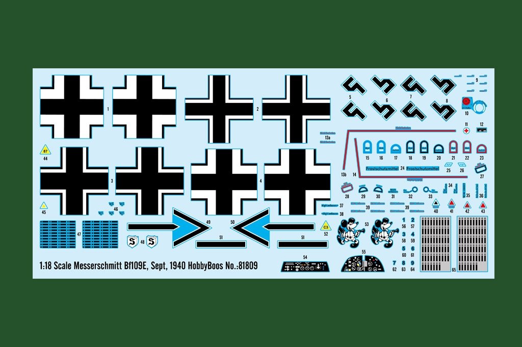 Hobby Boss 81809 Messerschmitt Bf109E Septembre 1940 1/18 – image 2