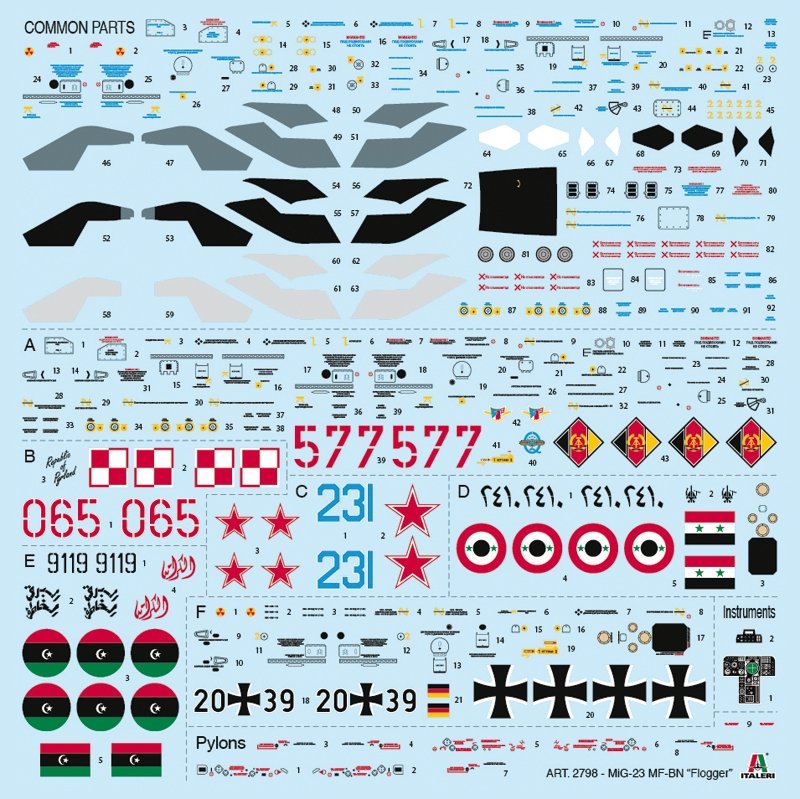 Italeri 2798 MiG-23 MF/BN FLOGGER 1/48 – Bild 9