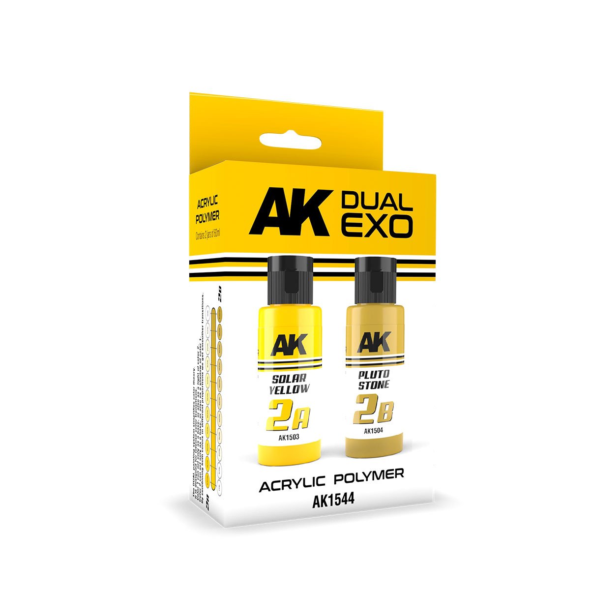 AK Interactive AK1544 DUAL EXO SET 2 – 2A SOLAR YELLOW &amp;amp; 2B PLUTO STONE