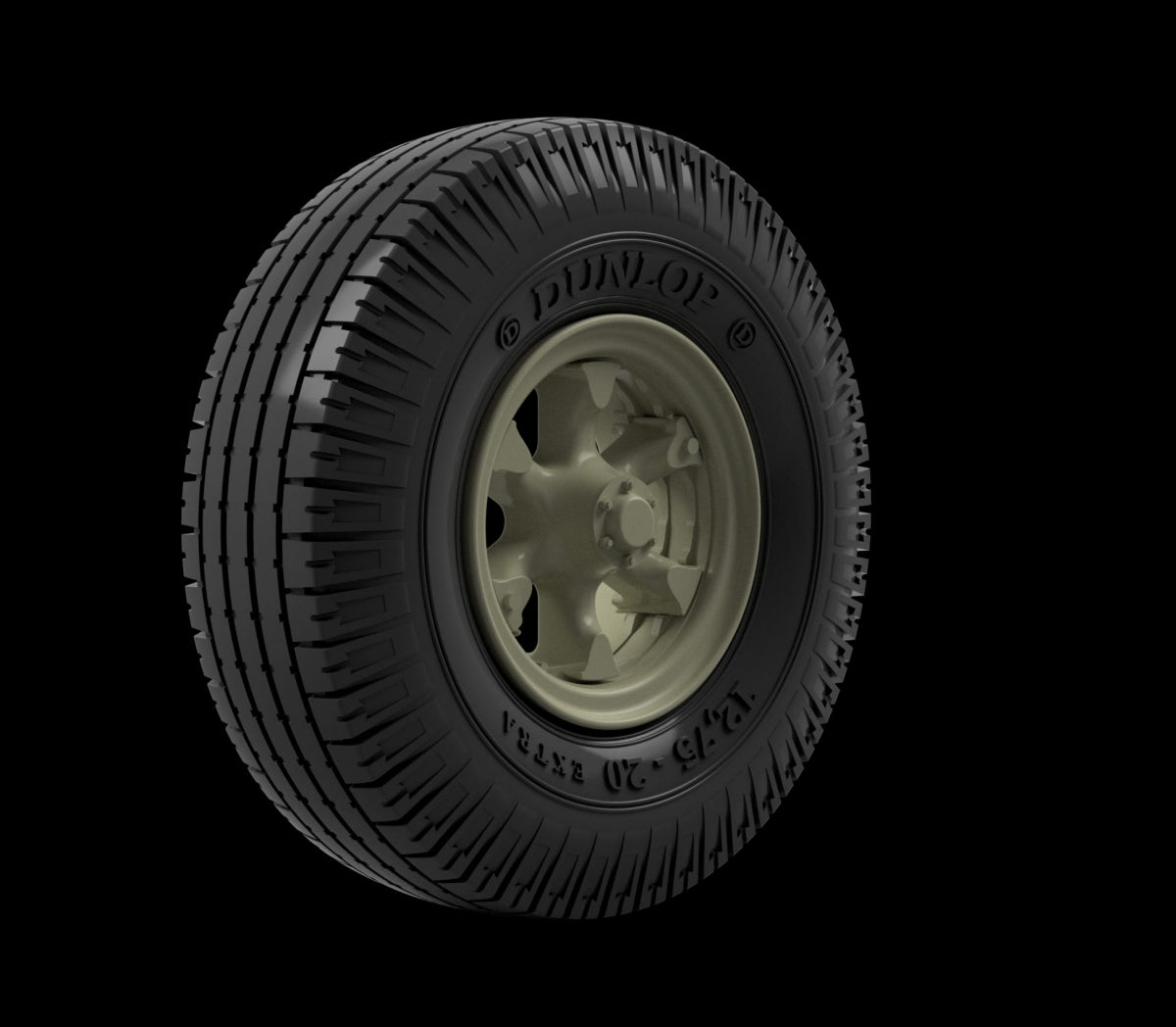 Panzer Art RE35-802 Vomag 8LR 9t truck Road wheels (Dunlop) 1/35 – Bild 3