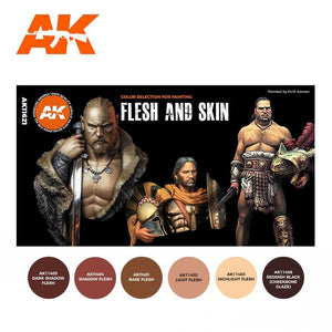 AK Interactive AK11621 FLESH AND SKIN COLORS – immagine 2