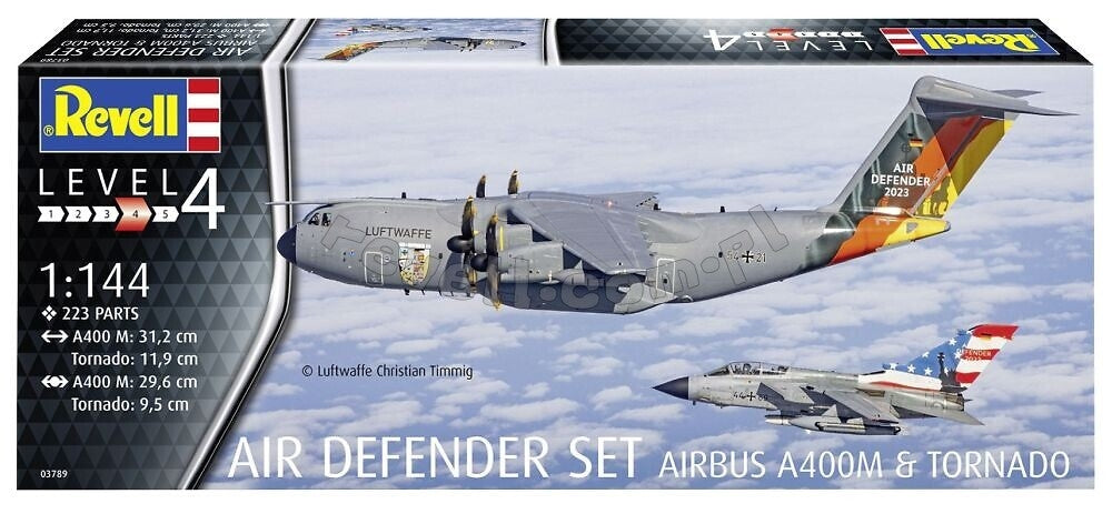 Revell 03789 Air Defender Set (Airbus A400M &amp;amp; Tornado) 1/144 – immagine 9