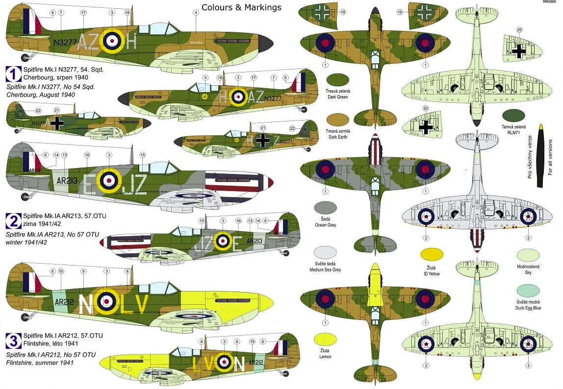 Kovozavody Prostejov KPM0276 Spitfire Mk.Ia „Special Markings“ 1/72 – immagine 2