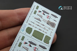 Quinta Studio QD48157 Yak-130 3D-Printed coloured Interior on decal paper (for KittyHawk kit) 1/48 – immagine 6