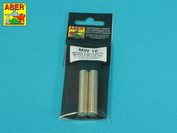Aber MW-10 Dociążenie do plastikowych modeli / WEIGHT FOR PLASTIC MODELS 50 x 10 mm x 2 pcs. – zdjęcie 4