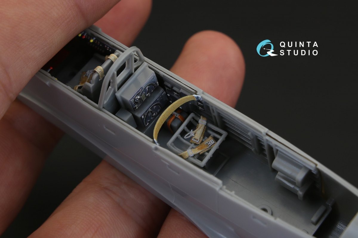 Quinta Studio QD48092 Ju 87D/G 3D-Printed &amp;amp; coloured Interior on decal paper (for Hasegawa kit) 1/48 – immagine 5