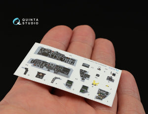 Quinta Studio QD32003 F-16C 3D-Printed &amp;amp; coloured Interior on decal paper (for Tamiya kit) 1/32 – immagine 4