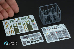 Quinta Studio QD+32261 Tornado ECR German 3D-Printed &amp; coloured Interior on decal paper (Revell) (with 3D-printed resin parts) 1/32