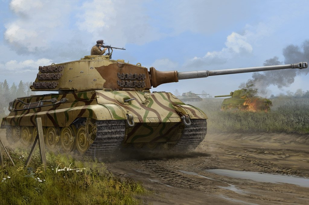 Hobby Boss 84533 Pz.Kpfw.VI Sd.Kfz.182 Tiger II (Henschel July-1945 Production) 1/35