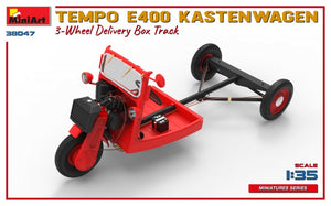 MiniArt 38047 TEMPO E400 KASTENWAGEN 3-WHEEL DELIVERY BOX TRACK 1/35 – immagine 8