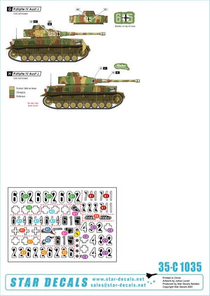 Star Decals 35-C1035 PzKpfw IV Ausf J 1/35 – immagine 2