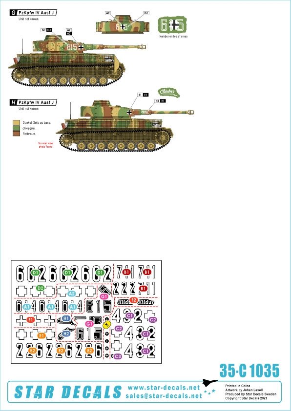 Star Decals 35-C1035 PzKpfw IV Ausf J 1/35 – immagine 2