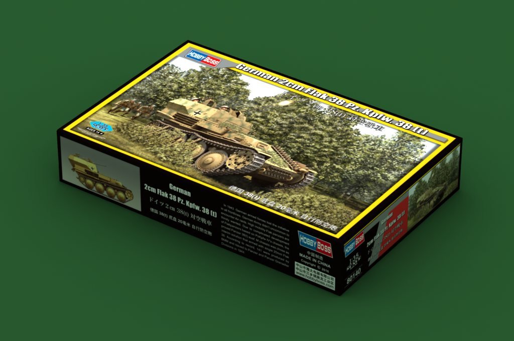 Hobby Boss 80140 Canon antiaérien allemand de 2 cm Flak 38 Pz.Kpfw .38 (t) (1/35) – image 2