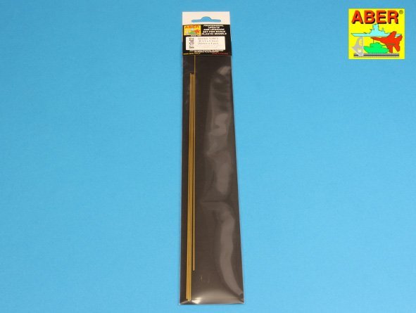 Tubes en laiton Aber BT13X02 1,3 x 0,2 mm longueur 250 mm x 4 pièces.