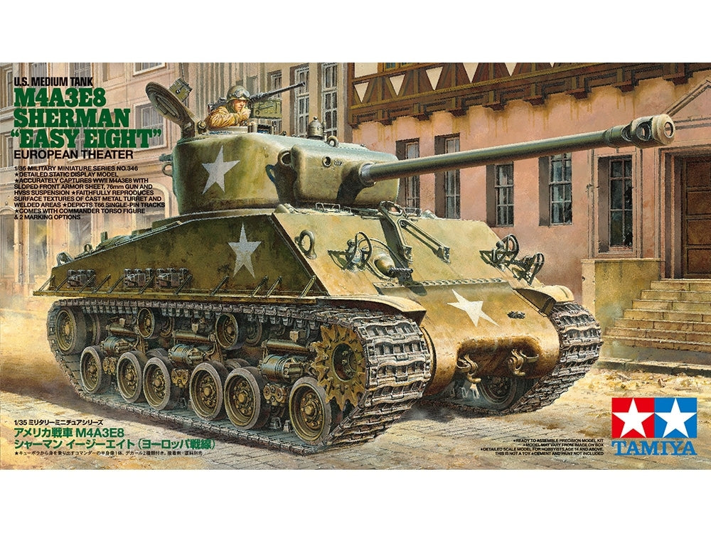 Tamiya 35346 U.S. Medium Tank M4A3E8 Sherman Easy Eight – zdjęcie 2