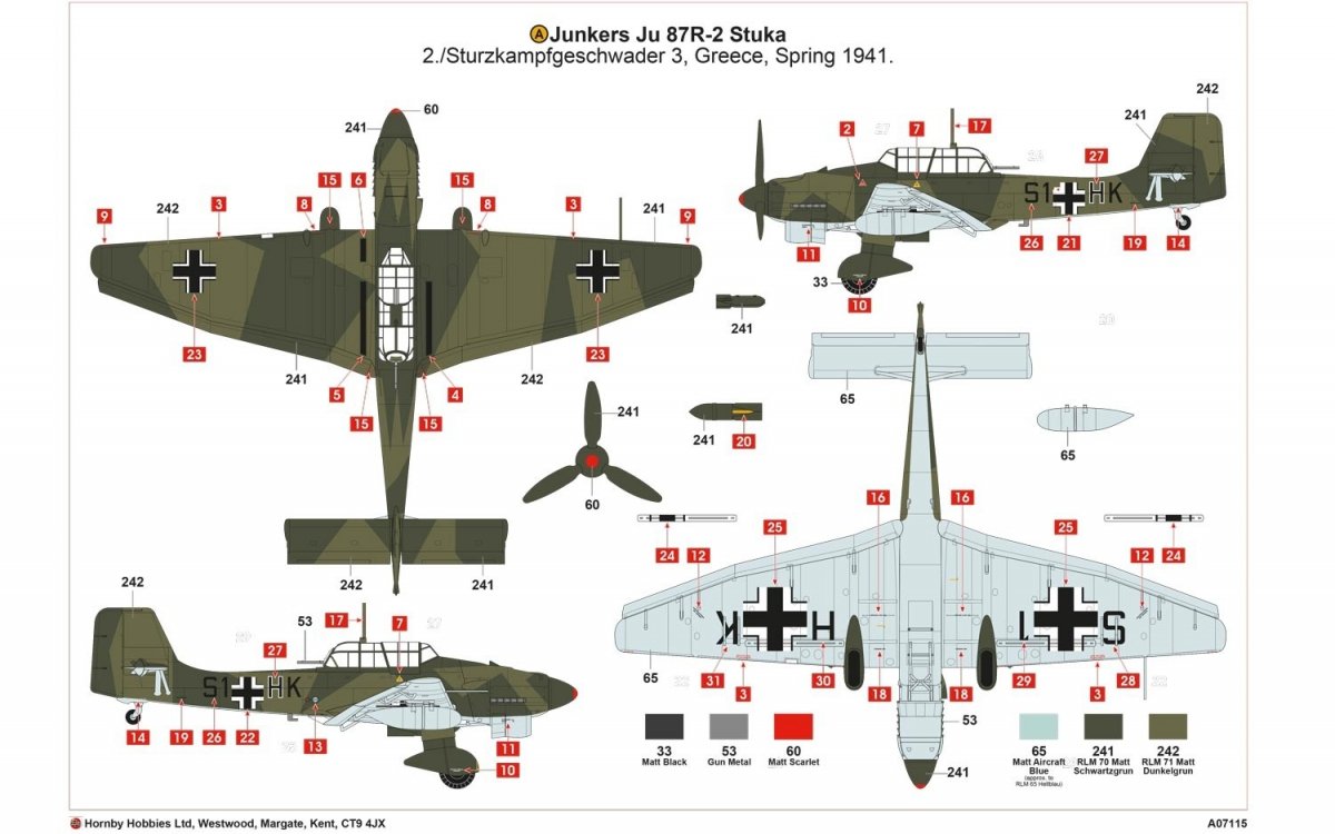 Airfix 07115 Junkers Ju87R-2/B-2 Stuka 1/48 – zdjęcie 6