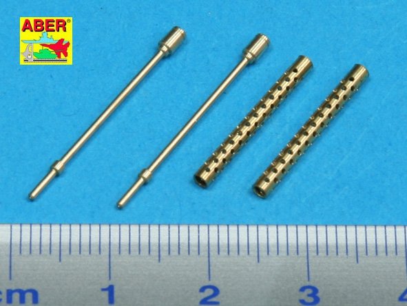 Aber 25L-01 Set of 2 Turned U.S barrels for Browning M-1919 A4 with two part muzzle 1/25 – zdjęcie 2