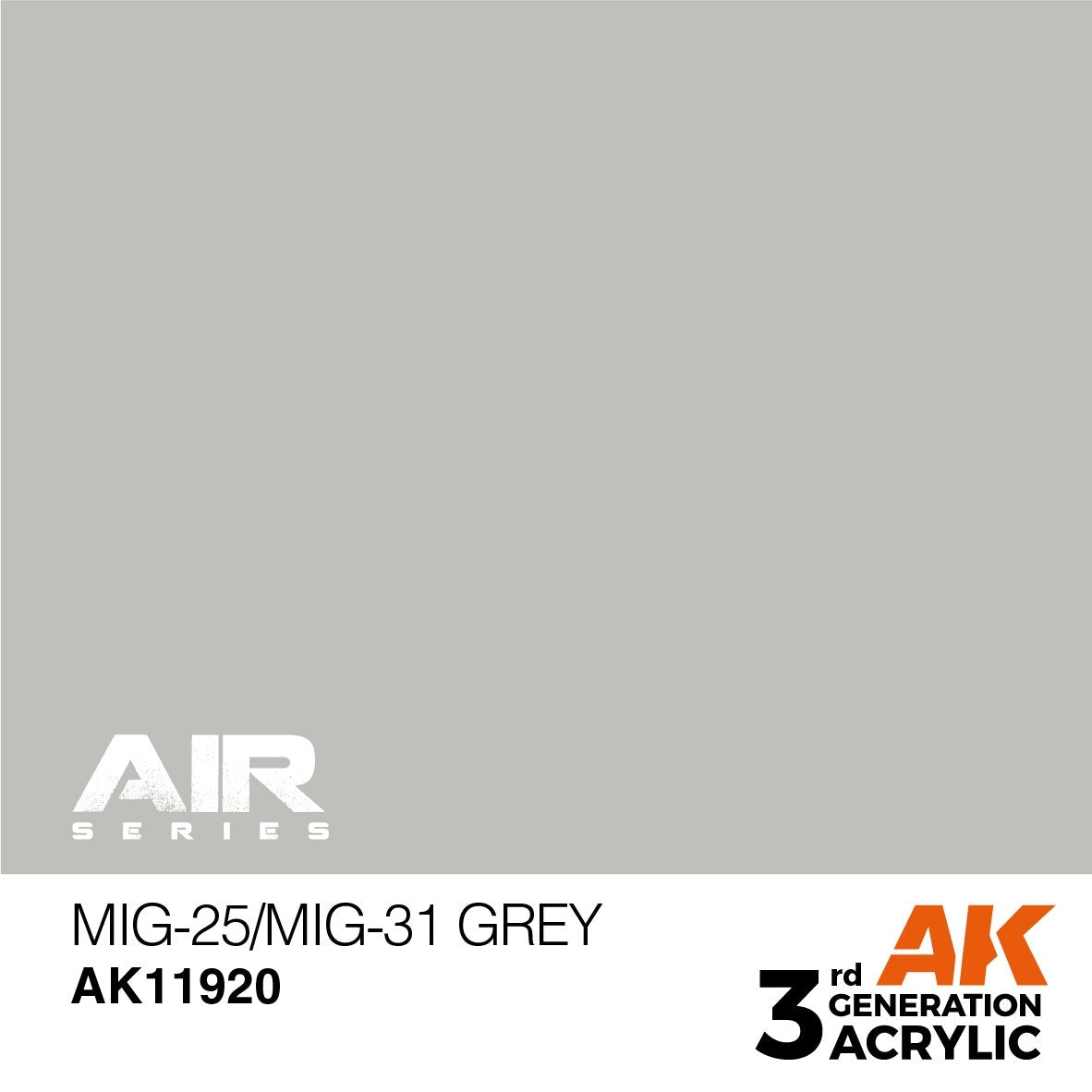 AK Interactive AK11920 MIG-25/MIG-31 GREY – AIR 17ml