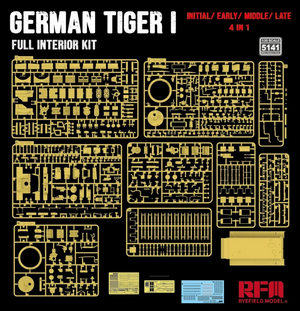 Rye Field Model 5141 Tiger I Full interior kit: Initial/ Early/ Mid/ Late 1/35 – imagen 4