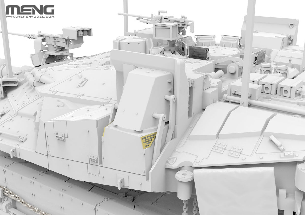 Meng Model TS-056 Merkava Mk.4M w/roof-mounted slat armor Israel Main Battle Tank 1/35 – imagen 11