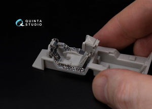 Quinta Studio QDS-48283 F/A-18A / C early 3D-Printed &amp;amp; coloured Interior on decal paper (Hasegawa) (Small version) 1/48 – immagine 6