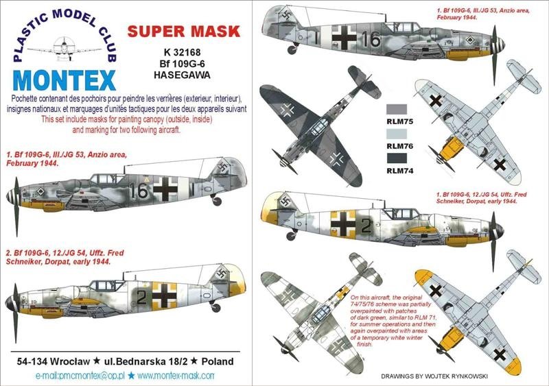 Montex K32168 Bf 109G-6 1/32