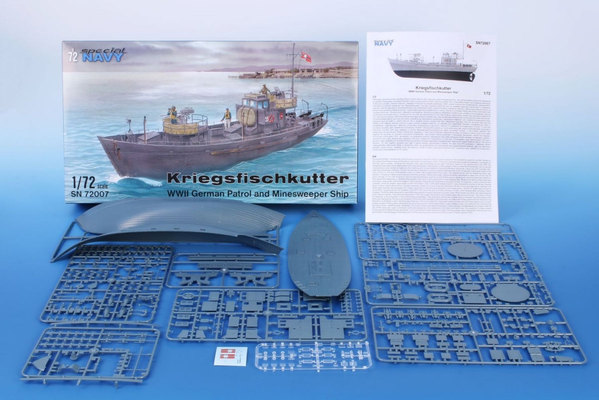 Special Hobby SN72007 Kriegsfischkutter ‘WWII German Patrol and Minesweeper Ship’ 1/72