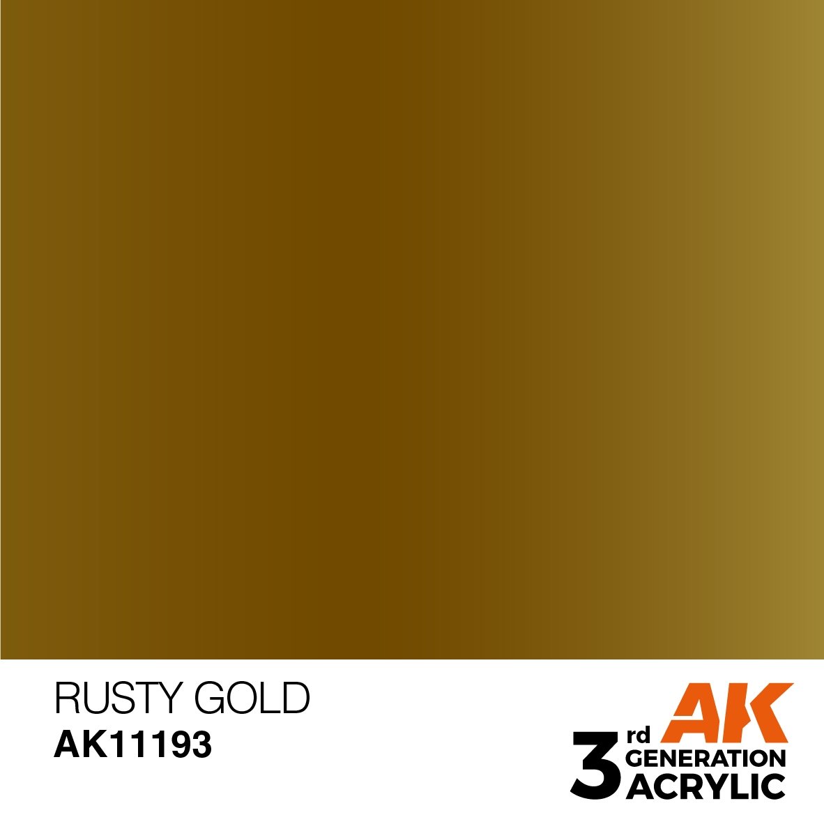 AK Interactive AK11193 RUSTY GOLD – MÉTALLIQUE 17 ml
