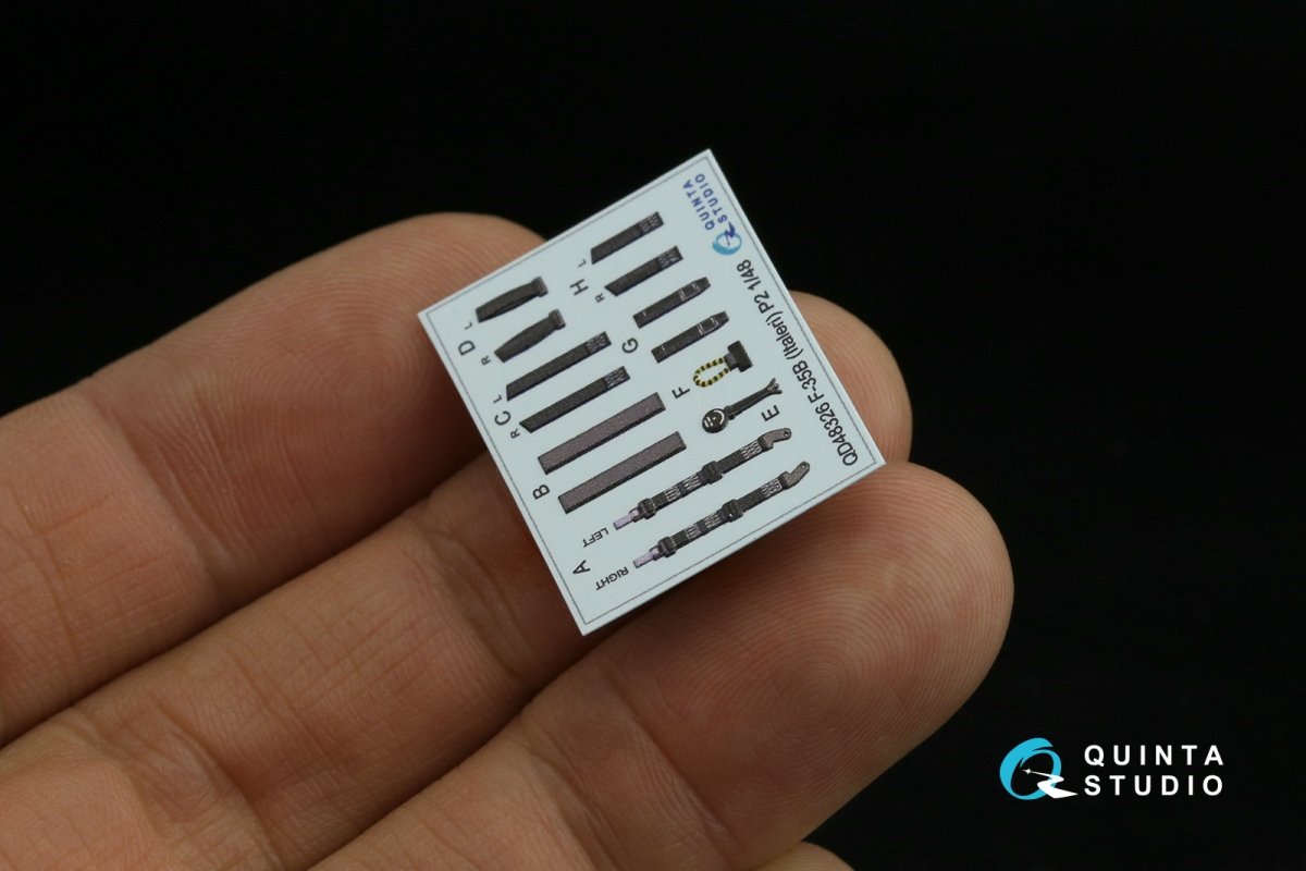 Quinta Studio QD48326 F-35B 3D-Printed &amp;amp; coloured Interior on decal paper (Italeri) 1/48 – imagen 5
