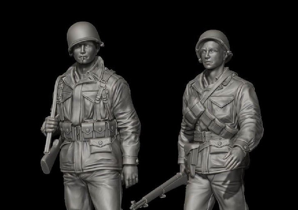 Panzer Art FI35-095 Soldats américains en uniforme M43, ensemble à l&amp;#39;échelle 1/35  – image 2