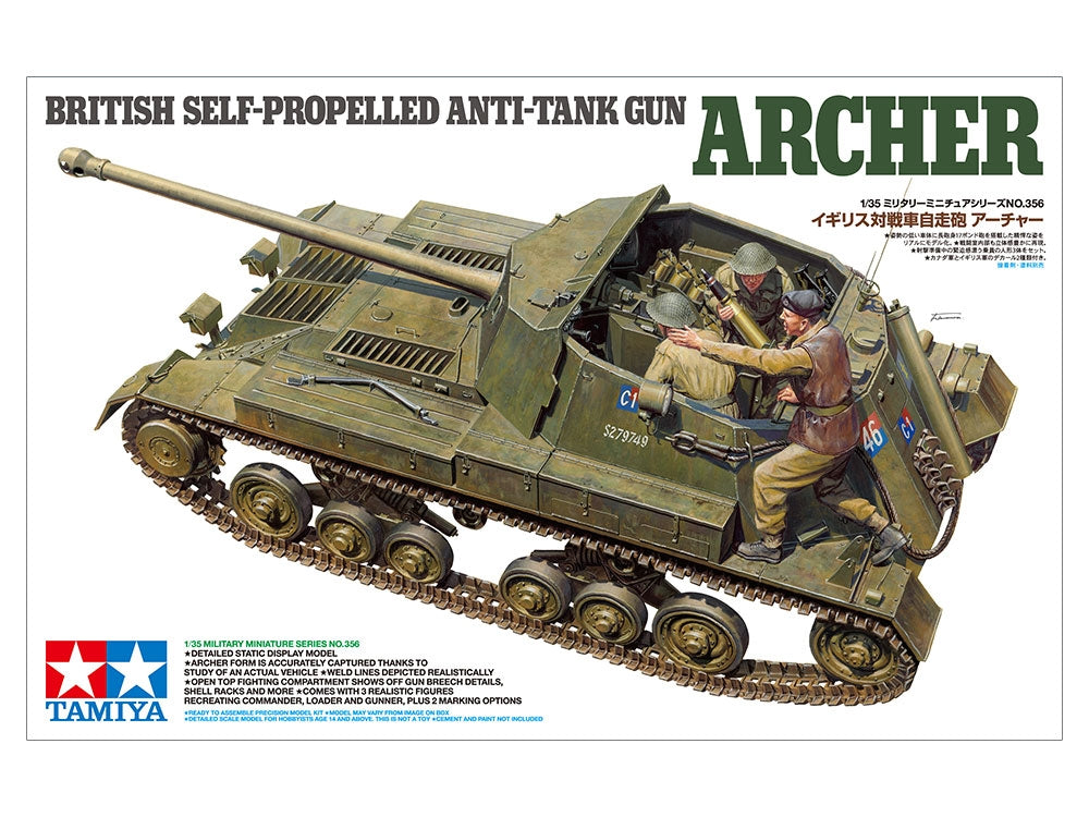 Tamiya 35356 British Self-Propelled Anti-Tank Gun Archer 1/35 – immagine 2